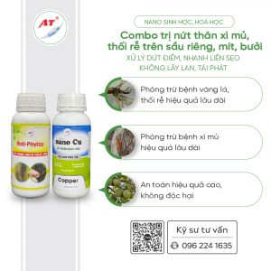 Combo cặp thuốc trị nứt thân xì mủ, thối rễ trên sầu riêng, mít, bưởi 4 Combo tri xi mu 2