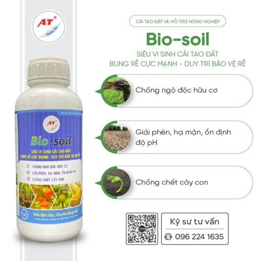 Chế phẩm sinh học chống ngộ độc hữu cơ - AT Bio Soil 1 lít